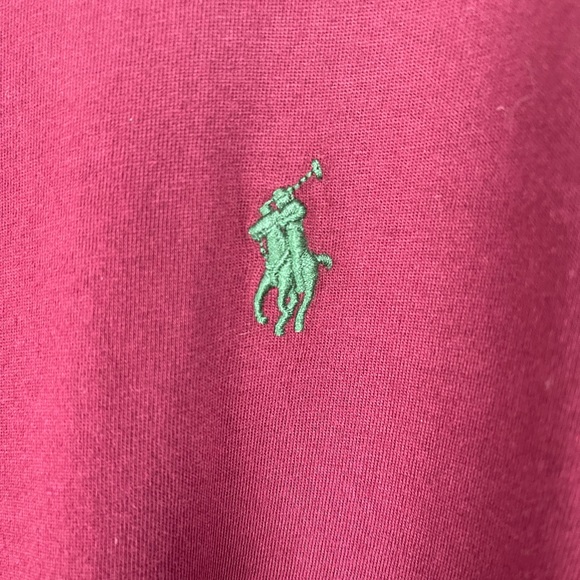 Polo Ralp Lauren Relaxed Fit Long Sleeve Shirt Men’s size 2XL Burgandy - Picture 3 of 8